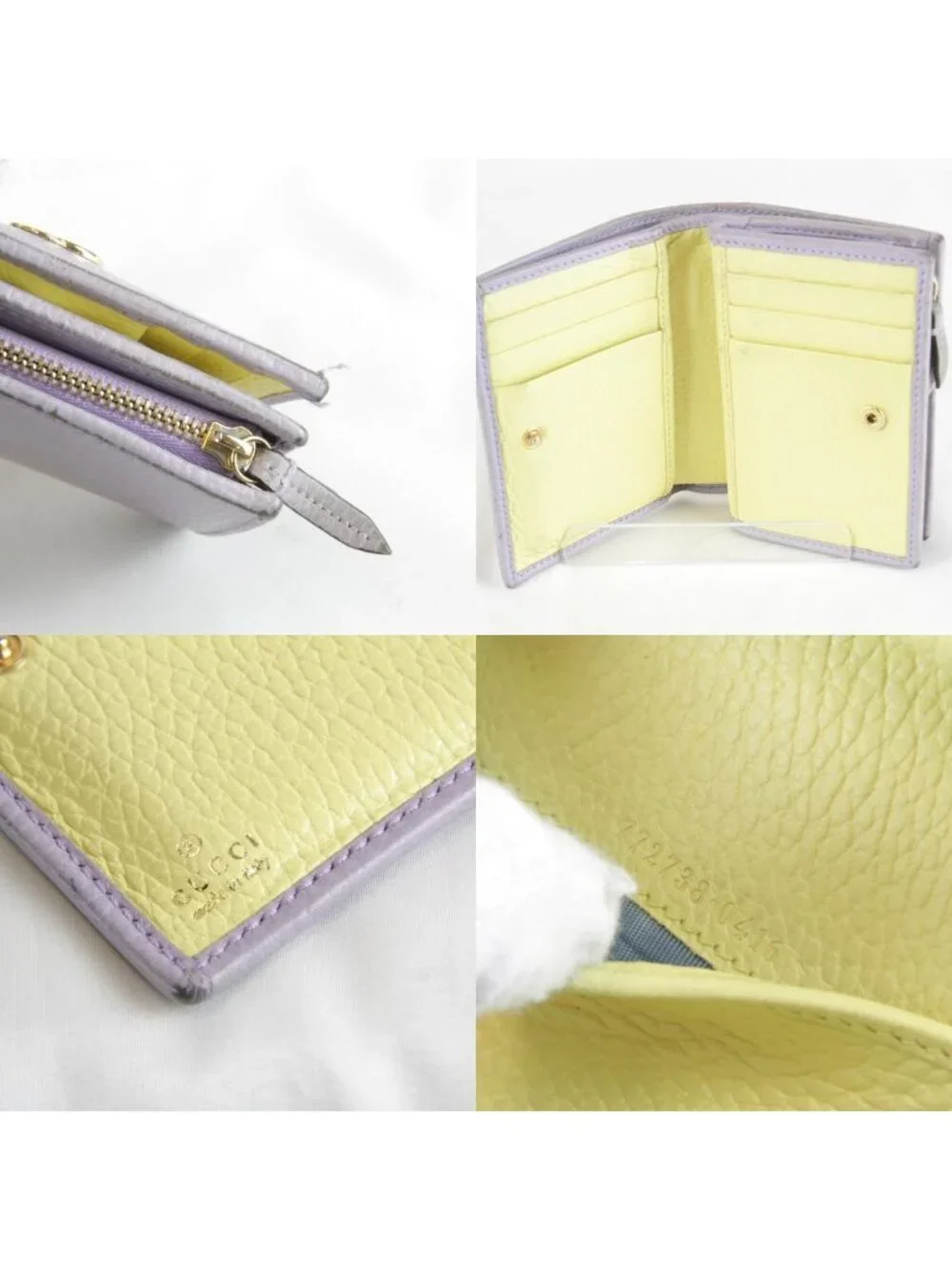 Gucci Bifold Wallet Leather Purple - Picture 9 of 10